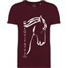 Equitatus1991 T-Shirt Equitazione Bambino New Bordeaux