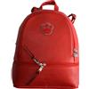 Equitatus1991 Zaino per Equitazione da Passeggio in Pelle Rosso