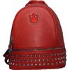 Equitatus1991 Zaino per Equitazione Piccolo da Passeggio in Pelle Borchiato Rosso