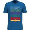Equitatus1991 T-Shirt Equitazione Bambino Arcobaleno Barrel On The Beach Navy