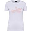 Equitatus1991 T-Shirt Equitazione Donna Moon Bianca e Strass Arancioni