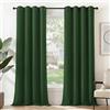 Deconovo Tende Oscuranti per Interni 2 Pezzi 290 CM Altezza, Termiche Isolanti, Anti-Rumore, con Anelli, Ideali per Camera da Letto e Soggiorno, 140x290 CM, Verde Scuro
