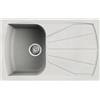 ELLECI LIVING 300 Lavello da Cucina 1 Vasca + Gocciolatoio ad Incasso 79x50 cm Sintek Bianco