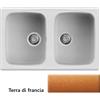 Elleci Master 350 Lavello in Granitek colore Terra di Francia 79x50 2 vasche
