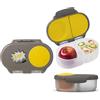 b.box Batman Porta Merenda | Mini Bento Box con 2 Scomparti a Prova di Perdite | Porta Pranzo e Porta Merenda Bambini Scuola | Lunch Box Bambini Adatto a Frutta Intera | Senza BPA