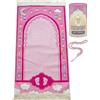 ihvan online, Tappeto da preghiera per bambini, motivo musulmano, regalo islamico per bambini, Janamaz Sajadah, morbido tappeto per la preghiera per bambini, fantasia - rosa