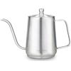 Easyworkz Gage Versare Sopra Bollitore In Acciaio Inox A Collo D'oca Lungo Stretta Goccia Beccuccio Caffè Teiera (900ml, Argento)