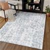 PureCozy Tappeto Salotto Tappeti 80x150cm Grigio Blu Lavabile in Lavatrice Antiscivolo Moderno Astratto Naturale Grande Carpet Cameretta Scendiletto Camera da Letto Ufficio Pelo Corto