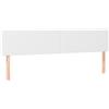 vidaXL Testiere 2 pz. Bianco 80x5x78/88 cm Similcuoio