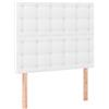 vidaXL Testiere 2 pz. Bianco 100x5x78/88 cm in Pelle finta