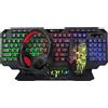 Xtrike me 4W1 Combo Xtrike Me Cmx-415 En Cuffia auricolare + Tastiera + Mouse + Mousepad Nero/Nero