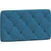 vidaXL Cuscino per testiera in velluto blu 80 cm