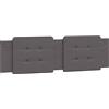 vidaXL Cuscino testiera "Zadar" Grigio 180 cm Pelle finta