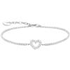 THOMAS SABO Bracciale Tennis Cuore con Pietre Argento Sterling 925 A2177-051-14-L19V