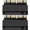HAAMNING7 NGFF M.2 nVME SSD Scheda adattatore per Macbook, aggiornamento per macbook 2013-2017 Converti, M.2 PCI-e NVME SSD Sostituisci per Macbook SSD, 2 pezzi
