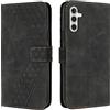 OKZone Cover per Samsung Galaxy A55, Custodia in PU Pelle per Samsung Galaxy A55, Custodia a Libro Protettiva Folio Portafoglio con Magnetica e Slot per Carte Wallet Case Flip Cover (Nero)
