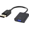 Jsdoin Adattatore da DisplayPort a VGA, 1080p placcato oro, da DP a VGA (maschio-femmina) compatibile con Lenovo, Dell, HP, ASUS