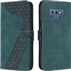 OKZone Cover per Samsung Galaxy Note 9, Custodia in Pelle Samsung Note 9, Antiurto Cover a Libro Galaxy Note 9 Magnetica Portafoglio Folio PU Pelle Flip Protettiva Caso con Wallet Case Cover (Verde)