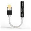 eppfun USB DAC Amplificatore per Cuffie, 32bit/384kHz Adattatore da USB-C a 3,5 mm Compatibile con iphone 16/15 iPad Smartphones PC/Laptops/Player