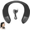 lvifloae Altoparlante con archetto da collo Mani multifunzione Chiamate chiare Suono stereo Altoparlante indossabile Bluetooth per giochi TV da lavoro a casa