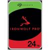 Seagate IronWolf Pro 24 TB, Unità disco interna NAS, 3.5 Inch, 7200 U/Min, CMR, 256 MB Cache, SATA 6 GB/S, incl. 3 Anni Rescue Service, Modellno.: ST24000NT002