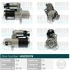 HOFFER Motorino d'avviamento CADILLAC OPEL 3,6 3,0 012588493 12645298 3110078J00