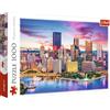 Trefl - Pittsburgh, Pennsylvania, USA - Puzzle 1000 pezzi - Paesaggio Urbano, Grattacieli, Puzzle fai da te, Intrattenimento Creativo, Divertimento, Puzzle Classico per Adulti e Bambini
