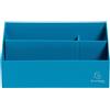 Exacompta - Rif.67957D - 1 raccoglitore verticale/portalettere TEKSTO - 3 scomparti - Dim 250x100x140 mm - compatibile con buste formato DL e C6 - colore turchese