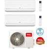 TCL Climatizzatore Condizionatore TCL BreezeIN serie P9 Wifi R32 Dual Split Inverter 9000 + 9000 BTU con U.E. MT1821 Classe A++/A+