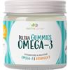 Deltha Junior Omega-3 per bambini e ragazzi in gommose vegetali Made in Italy con DHA, EPA e Vitamina D. Gusto Arancio Fragola Limone. No glutine, No lattosio No zuccheri aggiunti