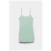 Tezenis Camicia Da Notte Spalline Sottili Pointelle Donna Verde