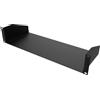 Audibax Pro Rack Shelf 2U - Ripiano 2U per Rack da 19 Pollici - Ripiano Profondo 150 mm - Armadio Rack per Server con Vassoio Fisso - Realizzato in Acciaio - Capacità 15 kg