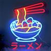 Ulalaza Insegna a LED Insegne al neon per sushi giapponese Luci a led Kawaii Decorazioni da parete decorative in stile coreano Lampade da notte Decorazione per feste Luce USB Luminosità regolabile