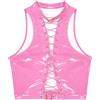 🖤 Gilet Donna Ecopelle Gotico Steampunk Crop Top Sexy Clubwear Slim