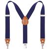 Kajeer Bretelle per bambini e bambine - Bretelle con clip elastiche regolabili sulla schiena (blu navy, 80-85CM (8 Years - 5 Feet Tall))