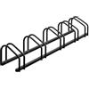 Relaxdays, Supporto per 5 Biciclette, Rastrelliera Bici in Acciaio, Portabici Larghezza Pneumatici 60 mm, Antracite