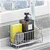 MINGFANITY Portasapone da cucina in acciaio inox SUS 304, cestino per la pulizia e lo sfregamento, portaspazzole per lavello da cucina
