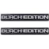 Generic Black Edition Emblema distintivo auto pannello carrozzeria autoadesivo adesivo veicolo adesivo (nero bianco)