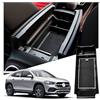 Ruiya Compatibile con Mercedes-Benz GLA | CLA | EQA 2020-2026 Braccioli Portaoggetti Organizer, Console Centrale Portaoggetti Consolle Braccioli Vano Contenitore Organizer GLA Accessori,Bianco