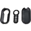 Briny River Custodia per chiave telecomando a 3 pulsanti, in fibra di carbonio ABS, compatibile con Fiat 500, Panda, Punto, Brava, Abarth