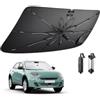 BIBIBO Compatibile con FIAT 600 Electric Hybrid Abarth 600e 2023-2025 Parasole Coperture Parabrezza Ombrellone Anteriore Parabrezza Auto Parasole FIAT 600 Accessori