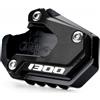 ZESIDIMO Per R1300GS R1300 GSADV Moto Piastra Estensione Cavalletto (Nero) | Accessori Moto R 1300GS 2023-2026 R1300GS ADVENTURE 2024- Laterale Cavalletti Supporto Ingranditore Pad