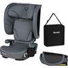 Lionelo Seggiolino Auto Pieghevole ORIN I-SIZE con ISOFIX per bambini 3,5-12 Anni, Reclinabile 4 Posizioni, Poggiatesta 14 Posizioni, Sfoderabile Lavabile, Borsa e Portabicchiere, i-Size 100-150 cm