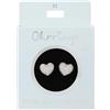 Depesche 13914.001 - Orecchini a perno in argento, con cuore e brillantini, idea regalo
