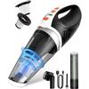 TANYO Aspirabriciole Senza Fili 4 IN 1, 12000PA Potente Aspirapolvere Auto con Motore Brushless, Mini Aspirapolvere Portatile con Filtro HEPA e Multipli Accessori, per Capelli, Casa, Ufficio, Cucina