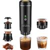 GJCrafts Macchina Caffe Portatile, Caffettiera Portatile 3-in-1 con batteria 7500 mAh,20 Bar, Autoriscaldante,USB-C,Piccola Macchina da Caffè 3 in 1 con Caffè Macinato e Capsule (NS & DG) per Camper