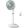 Rowenta Turbo Silence Compact 3D Nomad, Rinfrescamento Intenso e Silenzioso, Adattabile con Batteria Esterna, Compatto, QV5050F0