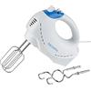 Triomph NOASR TRIOMPH Sbattitore a Mano 200-250W, 78 Decibel, Plastica, 6 velocità, Bianco & Blu