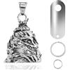1 Campanella Moto Biker Bell Moto Campanella Con Portachiavi Guardian Bell Moto