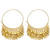 Vlnet Vestopazzo orecchini hoops pendenti in ottone riciclato. Diametro 4,7 cm ca. Nickel tested. Lavorazione artigianale.